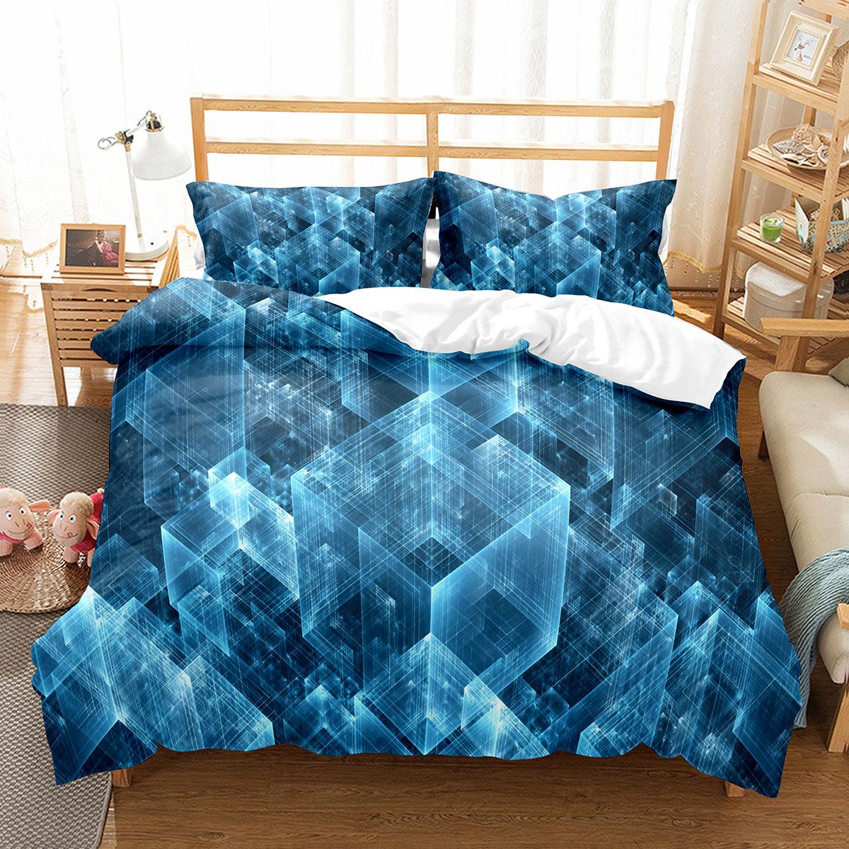 3D Abstract King Queen Duvet Cover Solid Geometry Bedding Set Rotate Three-dimensional Space 2/3pcs Polyester Soft Quilt Cover EU single(135x200cm)
3D Abstract King Queen Duvet Cover Solid Geometry Bedding Set Rotate Three-dimensional Space 2/3pcs Polyester Soft Quilt Cover EU single(135x200cm)