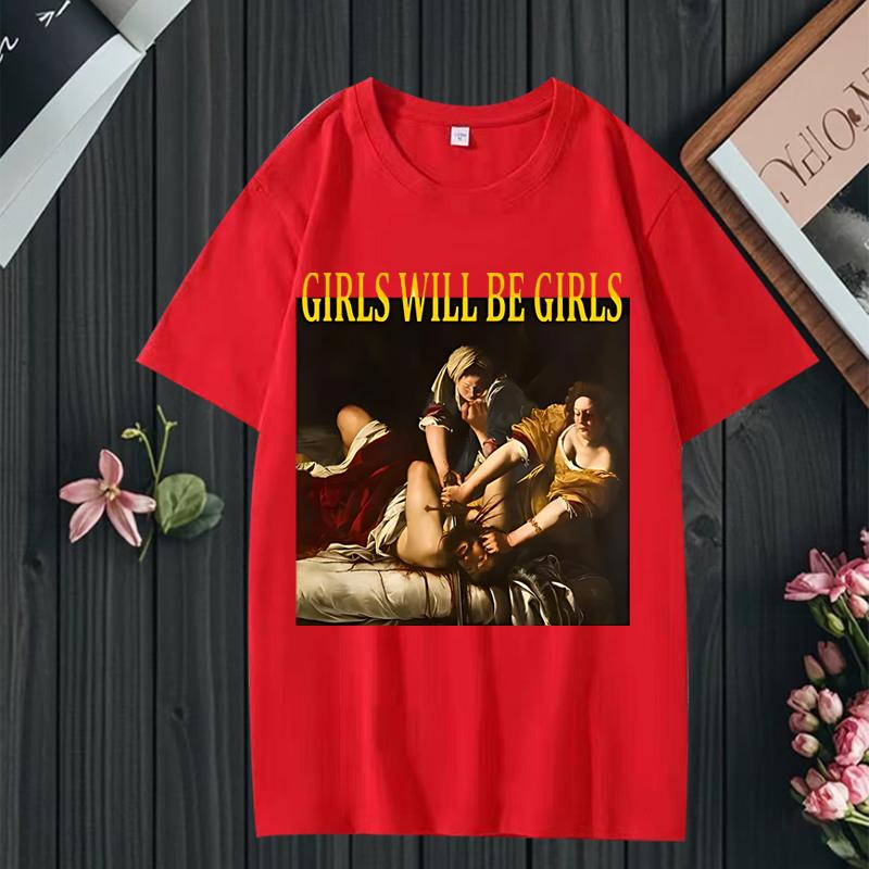 Girls Will Be Girls T Shirt men women Oversized 100% Cotton short sleeve Casual streetwear Summer Unisex plus sizetops XS червоний
Girls Will Be Girls T Shirt men women Oversized 100% Cotton short sleeve Casual streetwear Summer Unisex plus sizetops XS червоний