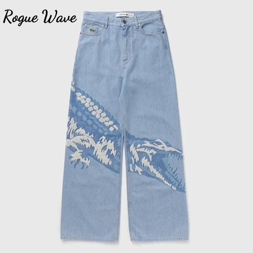 RogueWave Streetwear Брюки с низкой посадкой и широкими штанинами Мужские Женские Ретро Синие Харадзюку Графика с крокодилом Мешковатые джинсы Готические джинсовые брюки 36
RogueWave Streetwear Брюки с низкой посадкой и широкими штанинами Мужские Женские Ретро Синие Харадзюку Графика с крокодилом Мешковатые джинсы Готические джинсовые брюки 36