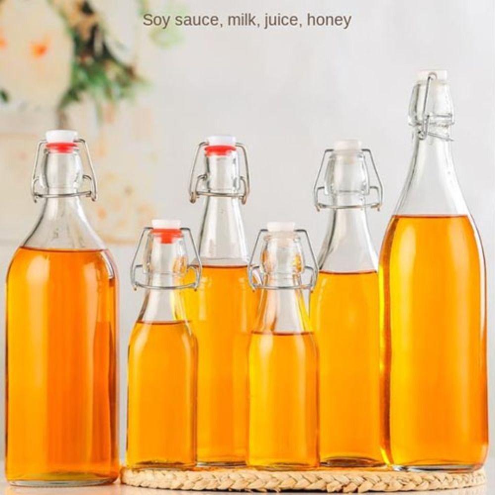Clip Top Flip Top Glass Bottle Кругла скляна ензимна пляшка Абсолютно нова кухня для пляшки вина
Clip Top Flip Top Glass Bottle Кругла скляна ензимна пляшка Абсолютно нова кухня для пляшки вина