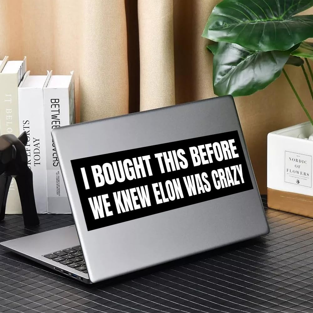2 Pack Anti Elon Bumper Sticker for Car Waterproof Vinyl I Bought This Before We Knew Elon was Crazy Decal for Car Window Bumper Funny Car Laptop жовтий
2 Pack Anti Elon Bumper Sticker for Car Waterproof Vinyl I Bought This Before We Knew Elon was Crazy Decal for Car Window Bumper Funny Car Laptop жовтий
