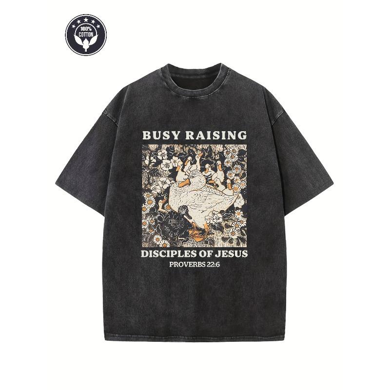 Men S Heavyweight Vintage Christian Faith Washed T-Shirt, Busy Making Disciples Print, Relaxed Fit for Casual Street Style 5XL чорний
Men S Heavyweight Vintage Christian Faith Washed T-Shirt, Busy Making Disciples Print, Relaxed Fit for Casual Street Style 5XL чорний