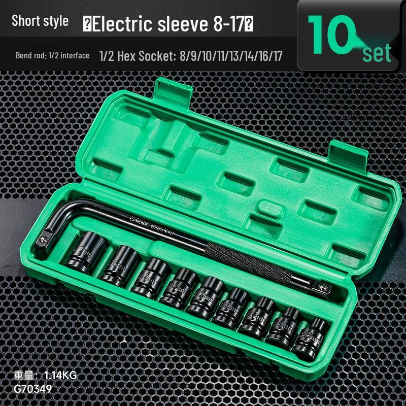 Electric Wrench Extended Set: Large, Medium & Small Hexagonal Air Gun Socket Head Tools
Electric Wrench Extended Set: Large, Medium & Small Hexagonal Air Gun Socket Head Tools