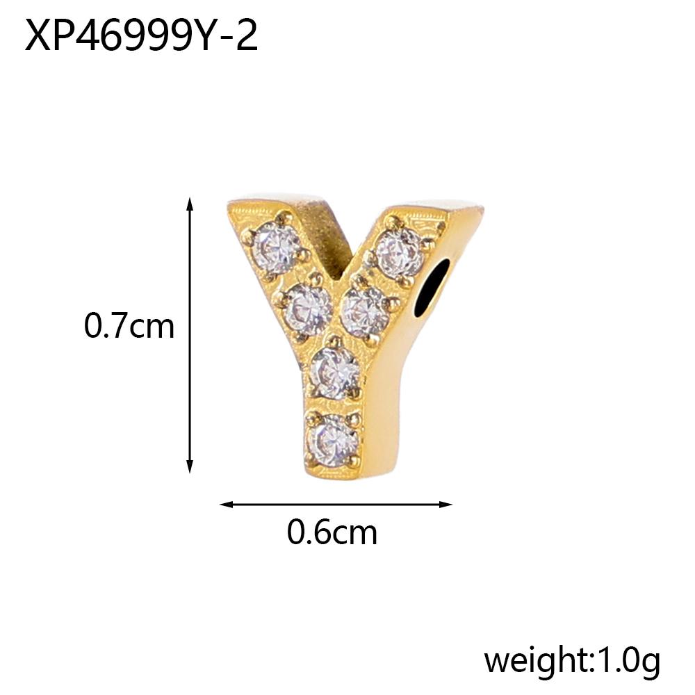 CARLIDANA Dainty Gold Plated CZ Micro Pave Initial Stainless Steel Cubic Zirconia 26 Alphabet Letter Charms for DIY Jewelry
CARLIDANA Dainty Gold Plated CZ Micro Pave Initial Stainless Steel Cubic Zirconia 26 Alphabet Letter Charms for DIY Jewelry