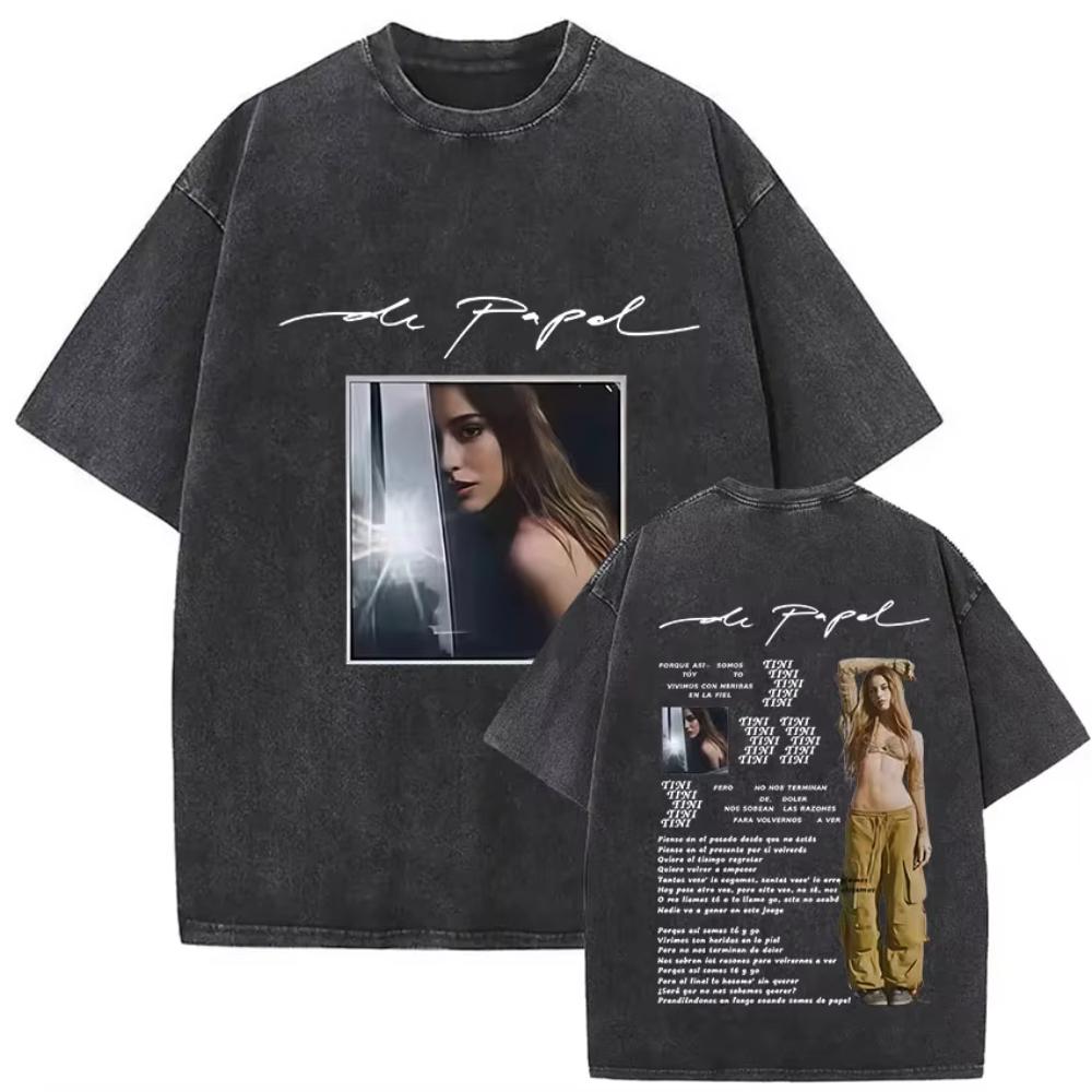 Singer Tini Stoessel Futtura Tour Vintage Washed Graphic T Shirts Unisex Women Gothic Fashion Oversized Tshirt Yk Streetwear 2XL
Singer Tini Stoessel Futtura Tour Vintage Washed Graphic T Shirts Unisex Women Gothic Fashion Oversized Tshirt Yk Streetwear 2XL