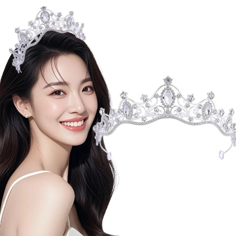 Baroque Luxury Princess Wedding Rhinestone Tiara Hair Crown Elegant Crystal Bridal Headpiece Stage Performance Hair Accessory
Baroque Luxury Princess Wedding Rhinestone Tiara Hair Crown Elegant Crystal Bridal Headpiece Stage Performance Hair Accessory