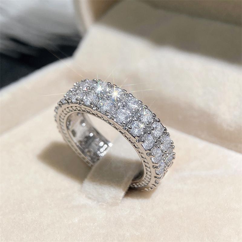 Huitan Luxury Gold Color/Copper Color Promise Rings Full Paved CZ Stone High Quality Fashion Versatile Wedding Zircon for Women 6
Huitan Luxury Gold Color/Copper Color Promise Rings Full Paved CZ Stone High Quality Fashion Versatile Wedding Zircon for Women 6