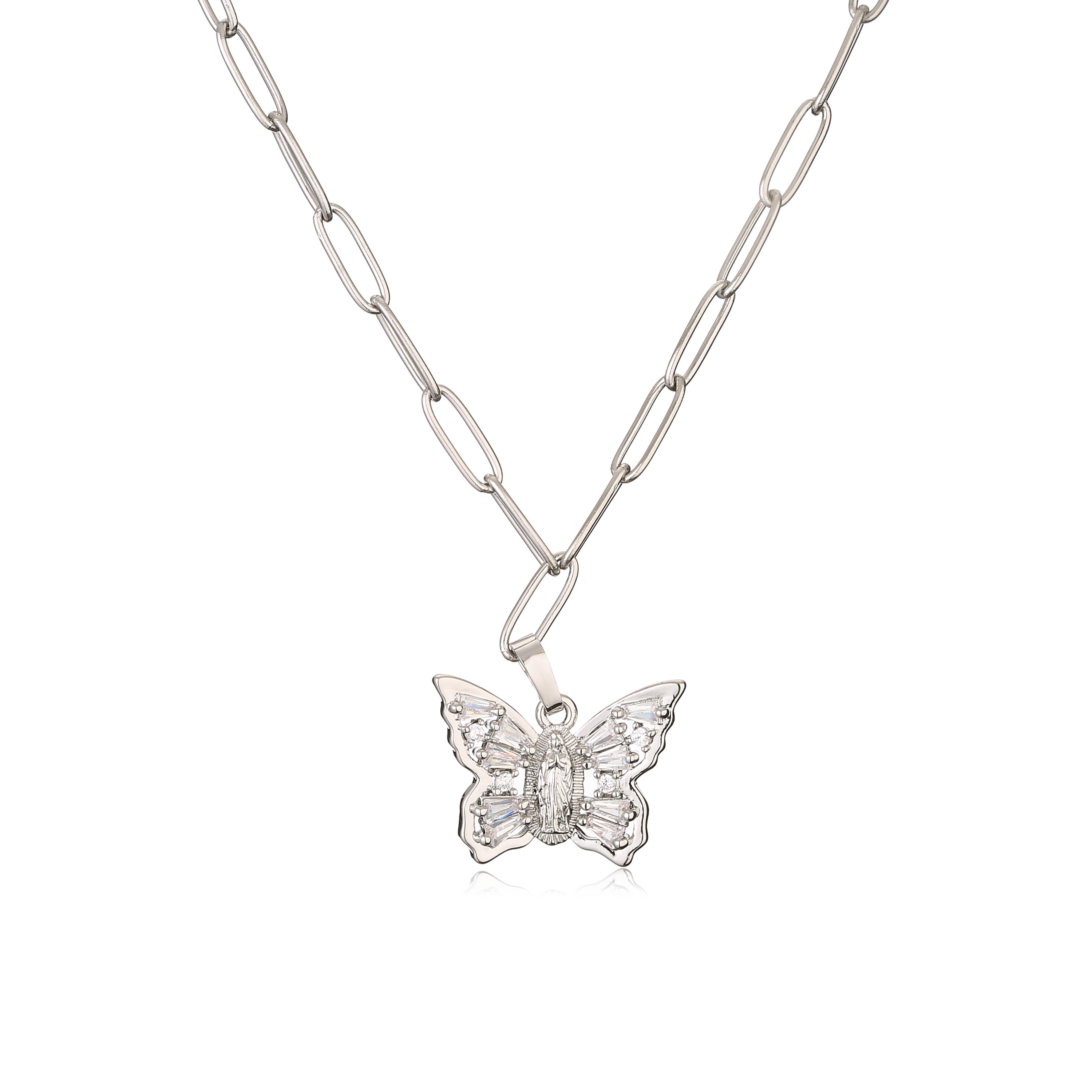 HECHENG,Luxury Necklace for Women Butterfly Necklace Shiny Double Chain Clavicle Pendant Anniversary Gift Zircon Necklaces for 40cm медный/белый
HECHENG,Luxury Necklace for Women Butterfly Necklace Shiny Double Chain Clavicle Pendant Anniversary Gift Zircon Necklaces for 40cm медный/белый