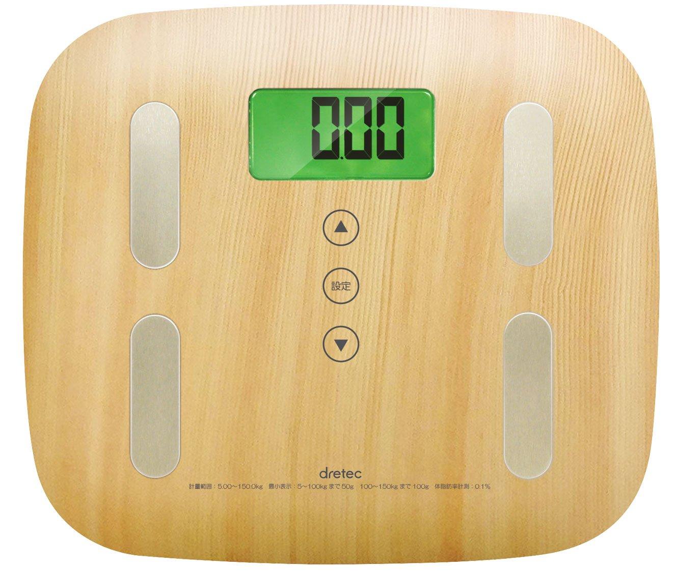 dretec Digital Body Composition Health Body Fat Wood Grain Scale, Meter, Monitor, Finish, BS-244NW (Natural Wood)
dretec Digital Body Composition Health Body Fat Wood Grain Scale, Meter, Monitor, Finish, BS-244NW (Natural Wood)