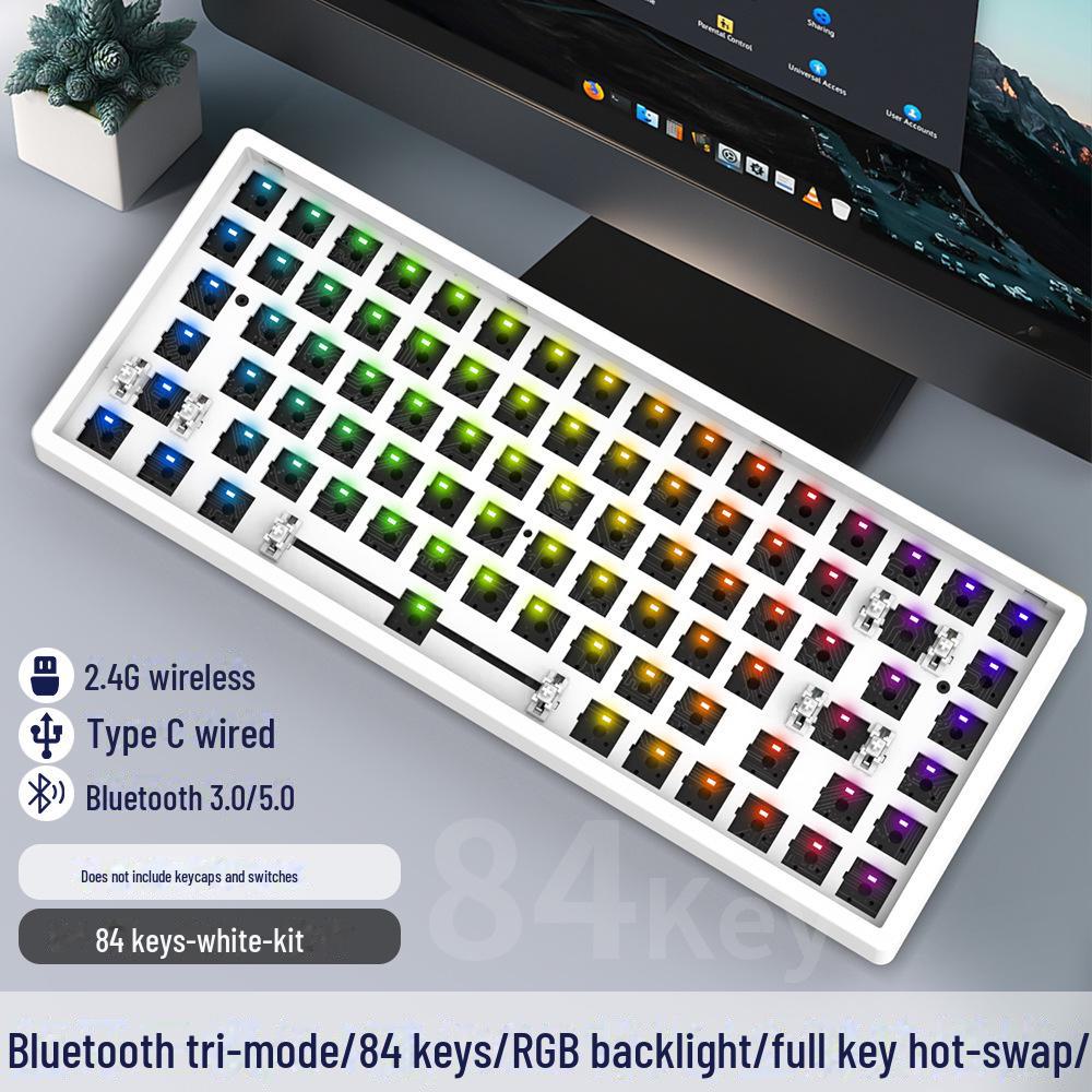 Беспроводная Bluetooth механическая клавиатура DIY Kit, RGB, три режима, 84-108 клавиш
Беспроводная Bluetooth механическая клавиатура DIY Kit, RGB, три режима, 84-108 клавиш