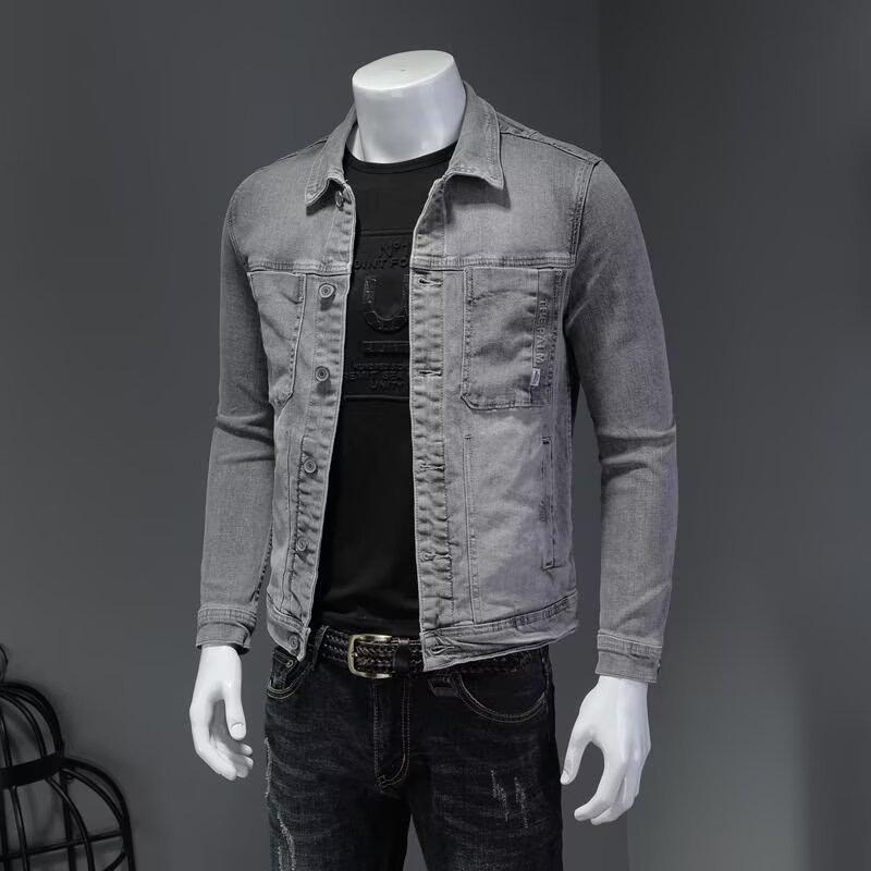 European and American classic denim jacket men s youth street handsome jacket lapel collar autumn new high-end baseball jersey 4XL серый
European and American classic denim jacket men s youth street handsome jacket lapel collar autumn new high-end baseball jersey 4XL серый