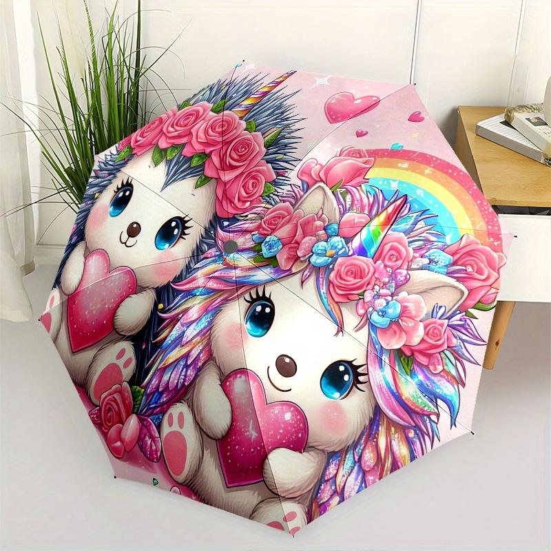 Unicorn Hedgehogs Theme 8 Bone Hand Automatic Folding Umbrella, Compact and Portable Design, A Perfect Gift for Birthday, Christmas or Busin
Unicorn Hedgehogs Theme 8 Bone Hand Automatic Folding Umbrella, Compact and Portable Design, A Perfect Gift for Birthday, Christmas or Busin