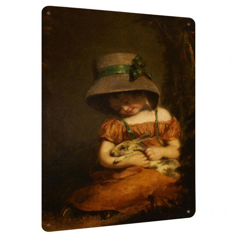 Vintage Oil Painting Style Girl with Rabbit Metal Tin Wall Art Home Decor for Living Room 20x30cm(7.8x11.8inch)
Vintage Oil Painting Style Girl with Rabbit Metal Tin Wall Art Home Decor for Living Room 20x30cm(7.8x11.8inch)