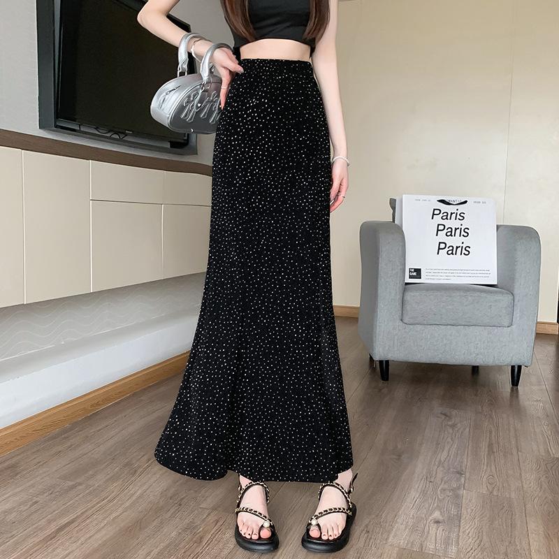 2024 Spring/Summer Retro High-Waist Slim Long Women s Skirt: Korean All-Match Style S чёрный
2024 Spring/Summer Retro High-Waist Slim Long Women s Skirt: Korean All-Match Style S чёрный