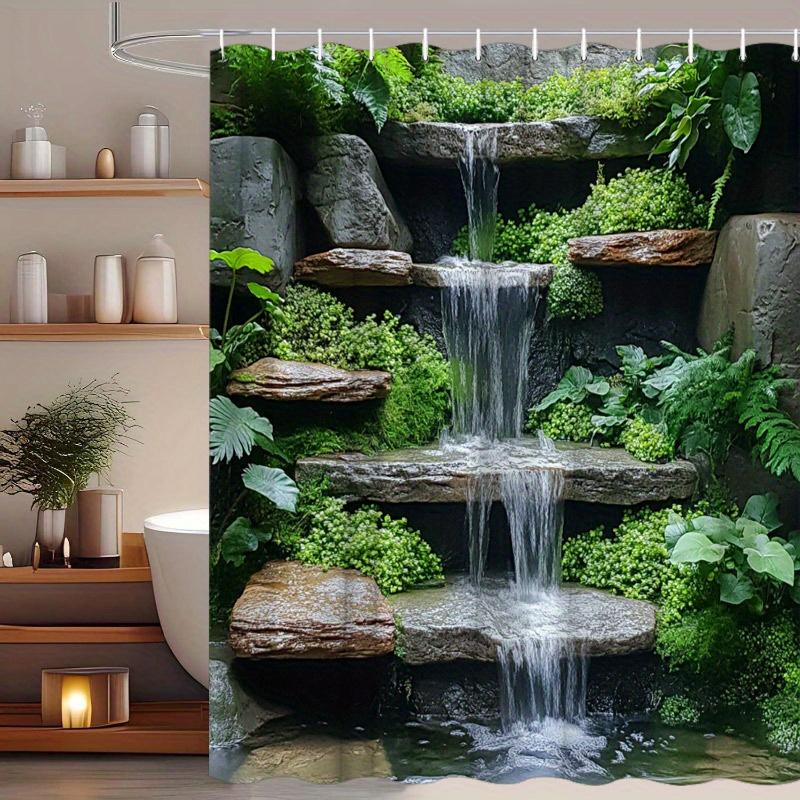 Waterfall Garden Shower Curtain Nature Art Bathroom Decor Rock Stream Green Plants Bath Curtains Modern Home Interior W90xH180cm
Waterfall Garden Shower Curtain Nature Art Bathroom Decor Rock Stream Green Plants Bath Curtains Modern Home Interior W90xH180cm