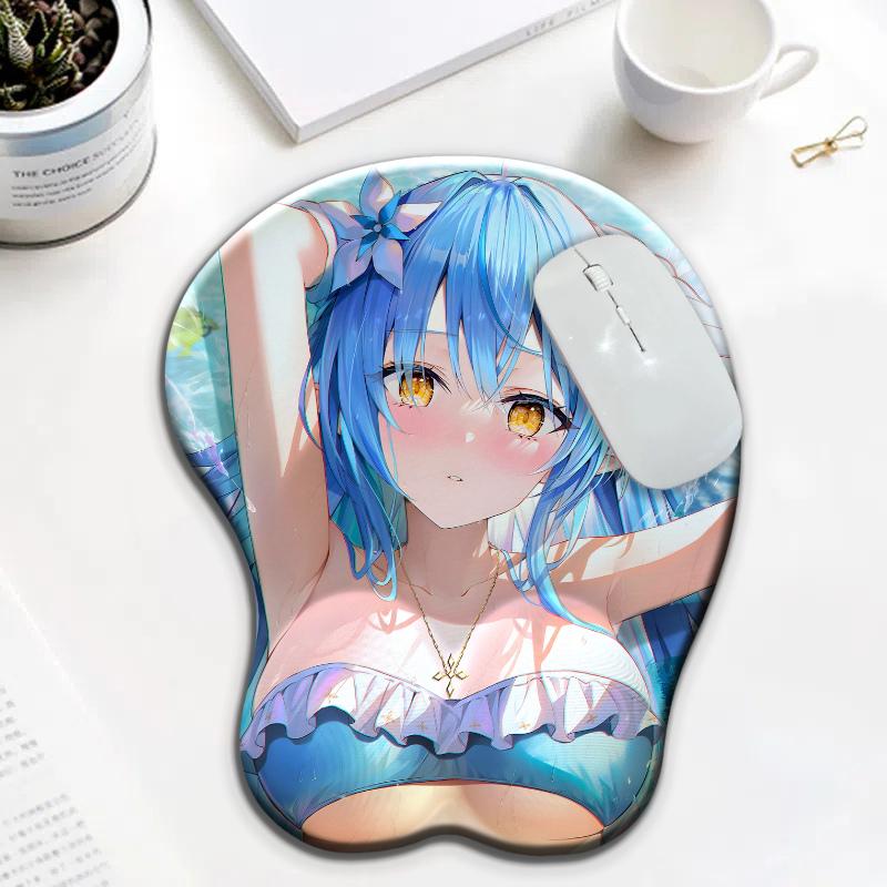Game Character Girl Blue Swimsuit Yukihana Lamy 3D Silicone Wrist Rest Mouse Pad Kawaii Desk Pad Use Ergonomic Gaming Pad 26x22x3.2 cm
Game Character Girl Blue Swimsuit Yukihana Lamy 3D Silicone Wrist Rest Mouse Pad Kawaii Desk Pad Use Ergonomic Gaming Pad 26x22x3.2 cm