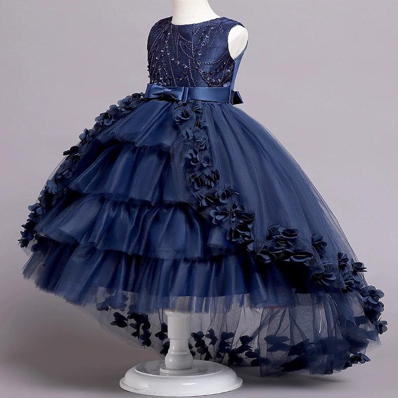 Детское кружевное платье принцессы для девочек, элегантное платье со шлейфом для дня рождения, рождественская одежда для маленьких девочек 120
Детское кружевное платье принцессы для девочек, элегантное платье со шлейфом для дня рождения, рождественская одежда для маленьких девочек 120