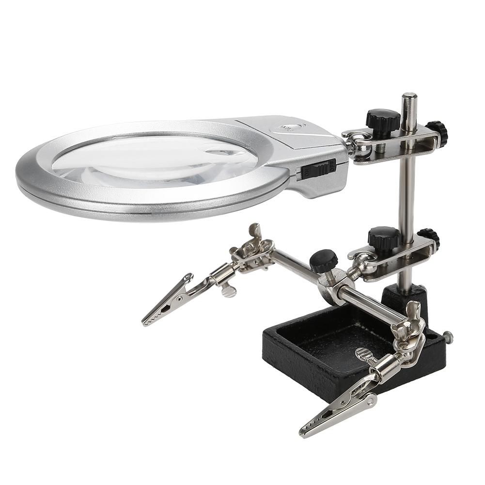 Antique Jewelry Steel Magnifier 5X Magnifying Glass with LED Light and Clip
Antique Jewelry Steel Magnifier 5X Magnifying Glass with LED Light and Clip