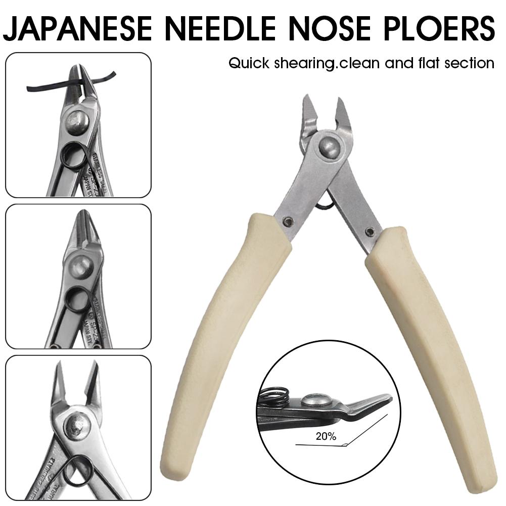 1 Piece Stainless Steel Needle Nose Pliers Jewelry Making Hand Tools with Sharp Blade Steel Professional Cutting Pliers Tools бежевый
1 Piece Stainless Steel Needle Nose Pliers Jewelry Making Hand Tools with Sharp Blade Steel Professional Cutting Pliers Tools бежевый