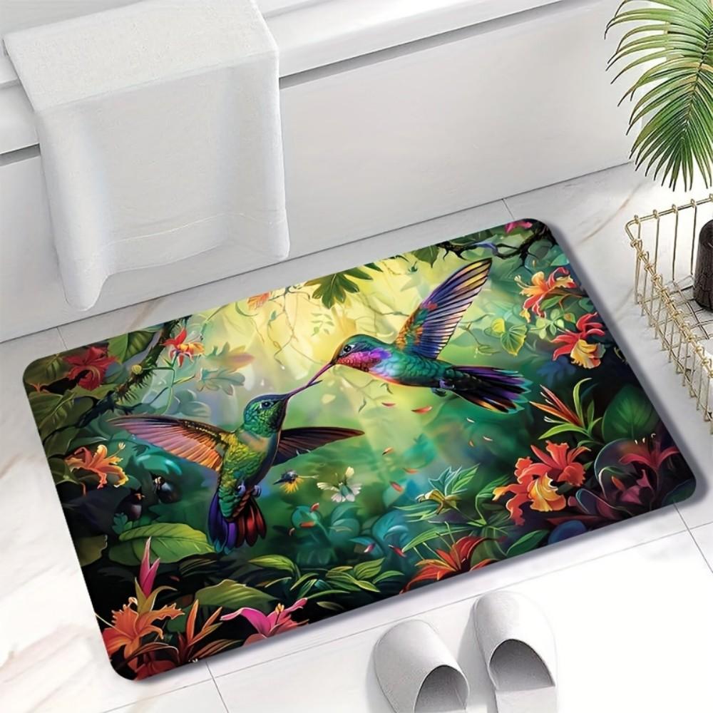 VIKAMA Spring Hummingbird Tropical Design Floor Mat, Non-Slip And Dirt-Proof, For Entrance, Bathroom, Kitchen Home Decor Carpet 90cm by 60cm
VIKAMA Spring Hummingbird Tropical Design Floor Mat, Non-Slip And Dirt-Proof, For Entrance, Bathroom, Kitchen Home Decor Carpet 90cm by 60cm