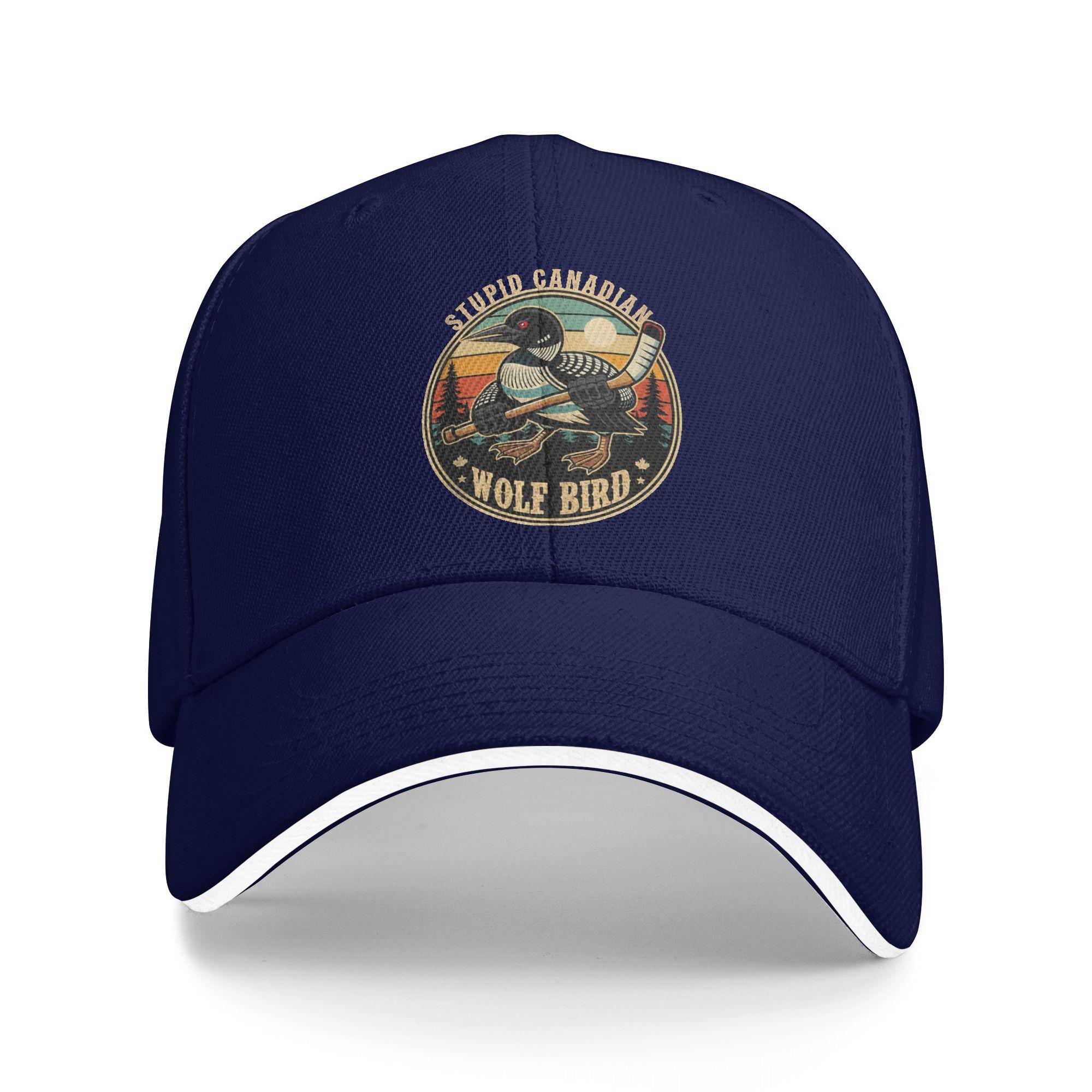 Stupid Canadian Wolf Bird Vintage Heated Hookey Loon Meme Baseball Cap Hot Sale Trucker Hat Women Men Street Style Baseball Caps As Picture темно-синього кольору
Stupid Canadian Wolf Bird Vintage Heated Hookey Loon Meme Baseball Cap Hot Sale Trucker Hat Women Men Street Style Baseball Caps As Picture темно-синього кольору