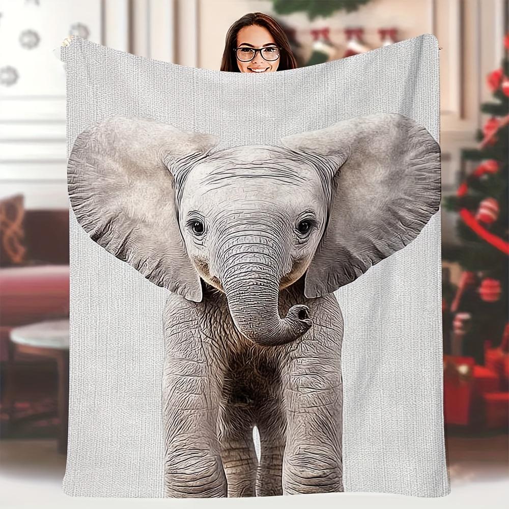1pc blanket soft single sided printed blanket, 60x80 inch, Cute baby elephant standing up, light gray background, soft Suitable 70x100cm28x39in
1pc blanket soft single sided printed blanket, 60x80 inch, Cute baby elephant standing up, light gray background, soft Suitable 70x100cm28x39in