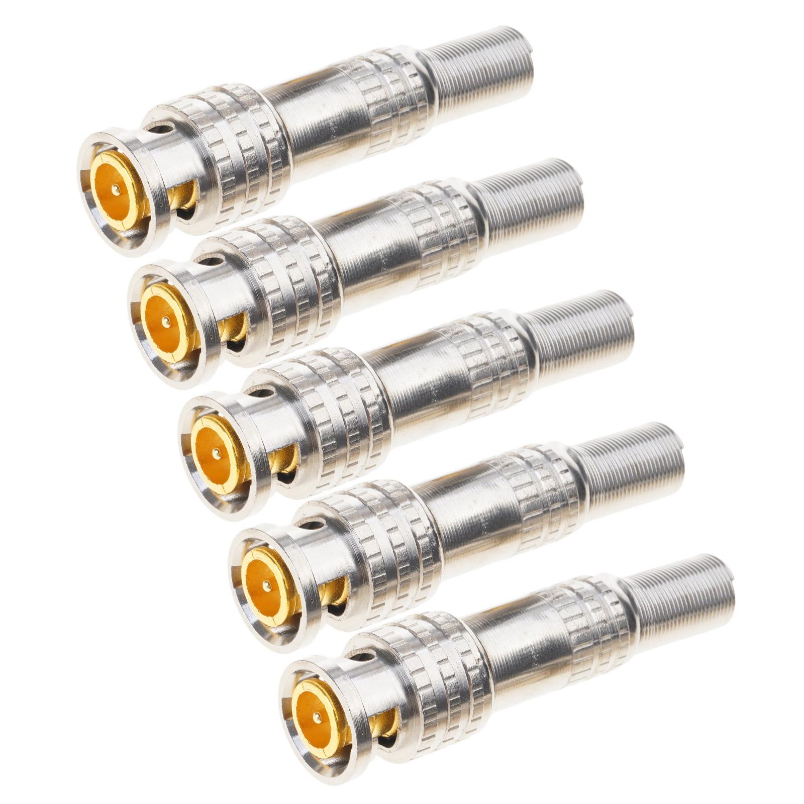 Easy Installation BNC Male Connector Solderless BNC Compression Connector for CCTV Security Camera System Coax Cable
Easy Installation BNC Male Connector Solderless BNC Compression Connector for CCTV Security Camera System Coax Cable