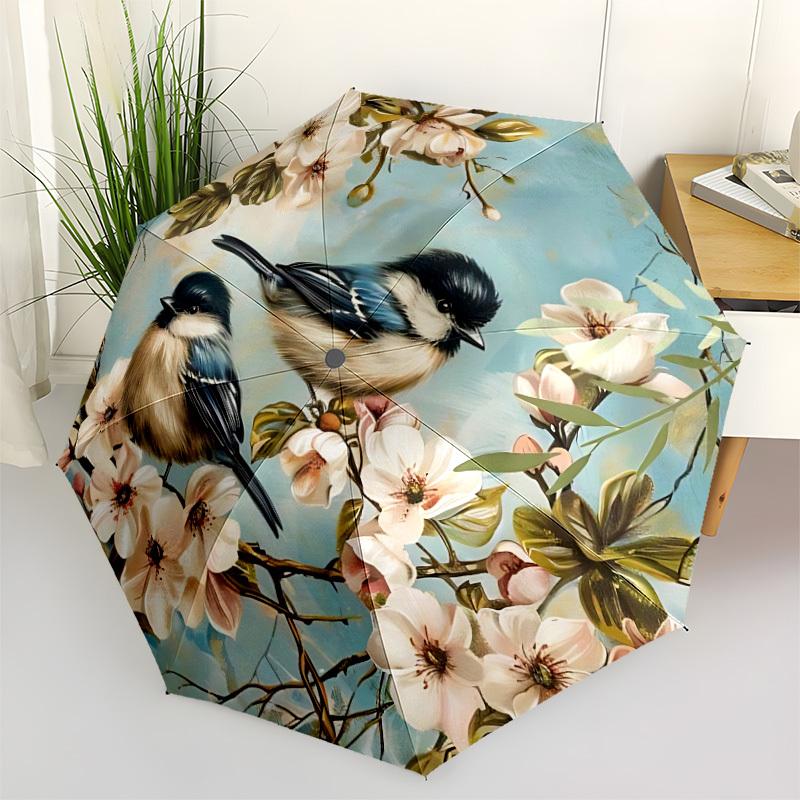 1pc Bird-patterned Automatic Open/Close Umbrella - Portable Collapsible Umbrella with 8-Rib Stability, Fashion Lovers yy251017106
1pc Bird-patterned Automatic Open/Close Umbrella - Portable Collapsible Umbrella with 8-Rib Stability, Fashion Lovers yy251017106