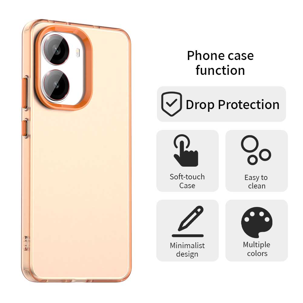 For Xiaomi Poco X7 Pro 5G/Redmi Turbo 4 5G Case PC+TPU+PET Matte Anti-Drop Phone Back Cover Orange
For Xiaomi Poco X7 Pro 5G/Redmi Turbo 4 5G Case PC+TPU+PET Matte Anti-Drop Phone Back Cover Orange