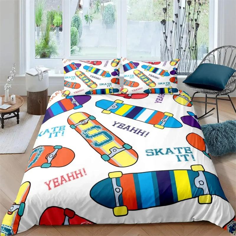 3D Printed Skateboard Bedding Set,Duvet Cover Comforter Bed Set Quilt Cover Pillowcase,King Queen Twin Size Boys Girls Adults 135x200cm 2pcs
3D Printed Skateboard Bedding Set,Duvet Cover Comforter Bed Set Quilt Cover Pillowcase,King Queen Twin Size Boys Girls Adults 135x200cm 2pcs