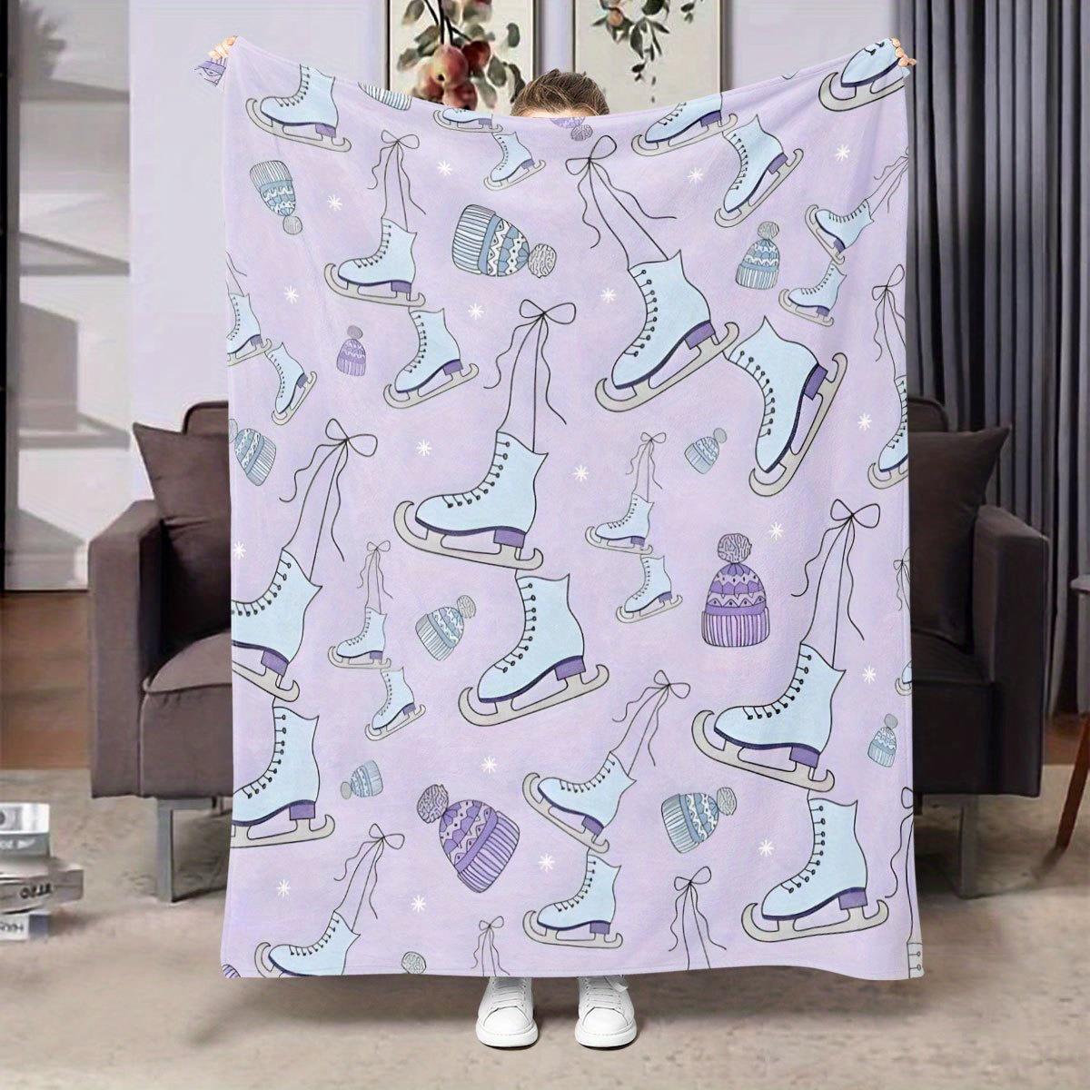 light purple ice-skating pattern blanket is comfortable all year round With skating patterns it is suitable beds sofas travel 75x90cm
light purple ice-skating pattern blanket is comfortable all year round With skating patterns it is suitable beds sofas travel 75x90cm