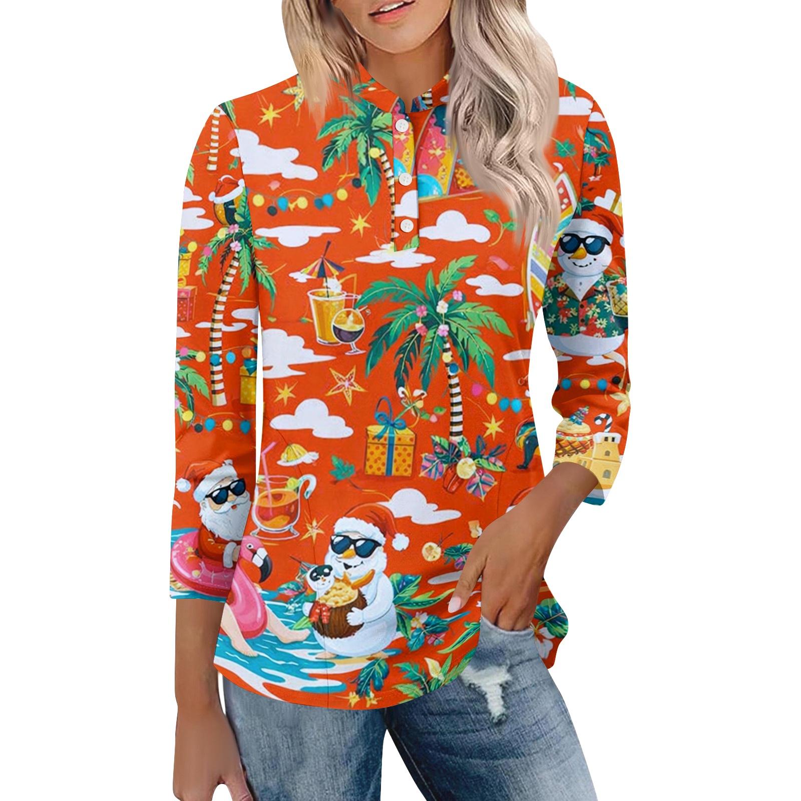 Women Casual Polo Collar Shirt Loose Fit Three Quarter Sleeve Top Lightweight Breathable Fabric Button Front Blouse S жёлтый
Women Casual Polo Collar Shirt Loose Fit Three Quarter Sleeve Top Lightweight Breathable Fabric Button Front Blouse S жёлтый