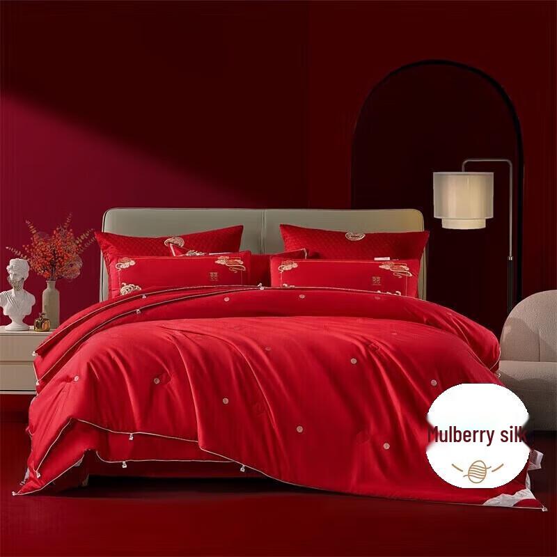 Mercury Home Textiles Golden Mulberry Silk Two-in-One Wedding Comforter 220×240cm
Mercury Home Textiles Golden Mulberry Silk Two-in-One Wedding Comforter 220×240cm