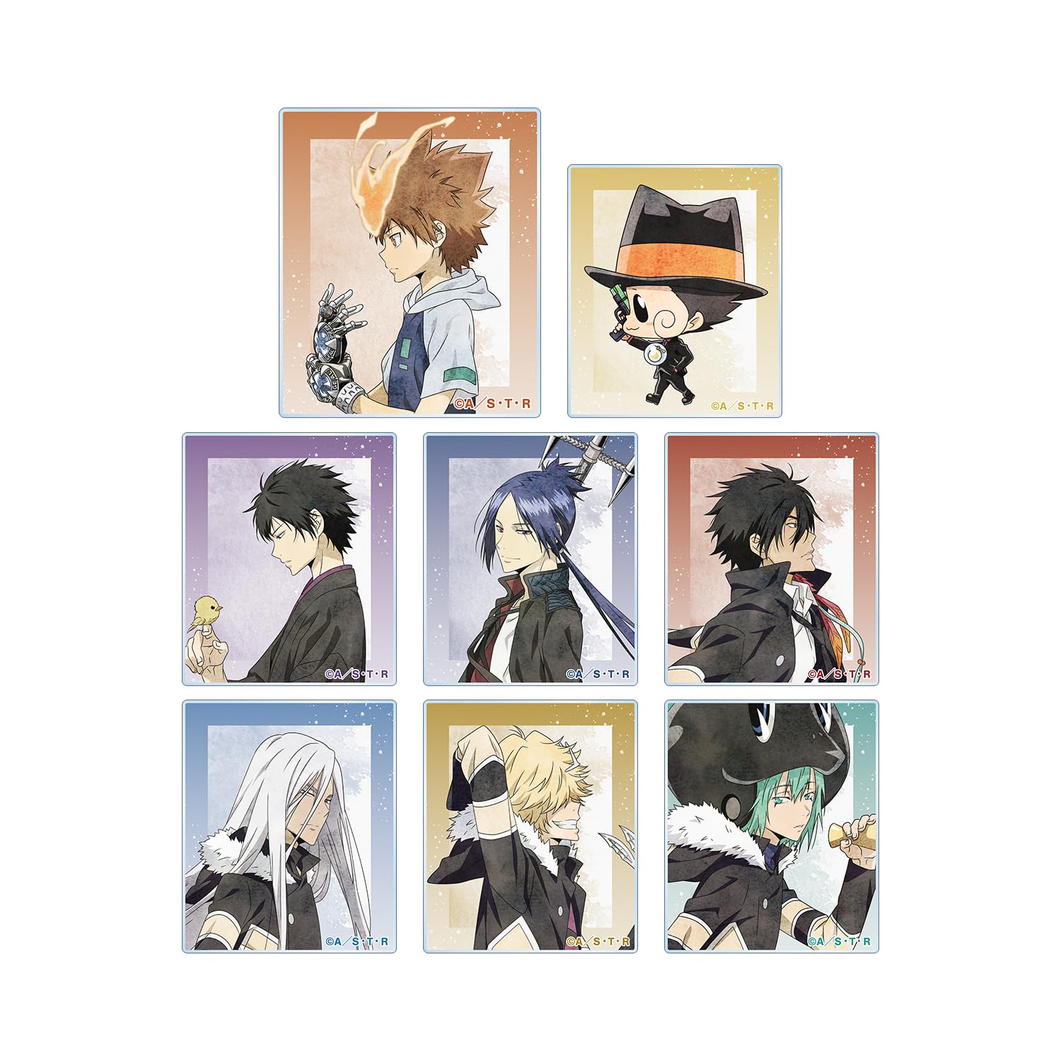 Armabianca Katekyo Hitman REBORN Оригинальная иллюстрация Аюми вер.. Размер торговых акриловых наклеек: приблизительно. 45 x 38 мм Толщина: 1 мм Акрил 8 штук
Armabianca Katekyo Hitman REBORN Оригинальная иллюстрация Аюми вер.. Размер торговых акриловых наклеек: приблизительно. 45 x 38 мм Толщина: 1 мм Акрил 8 штук