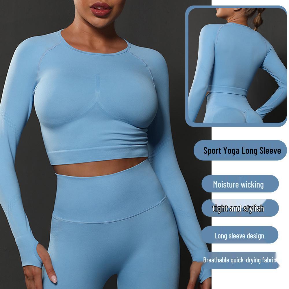 Advanced Women s Nude-Feel Long Sleeve Yoga & Running Set with Hand Protection M синій колір
Advanced Women s Nude-Feel Long Sleeve Yoga & Running Set with Hand Protection M синій колір