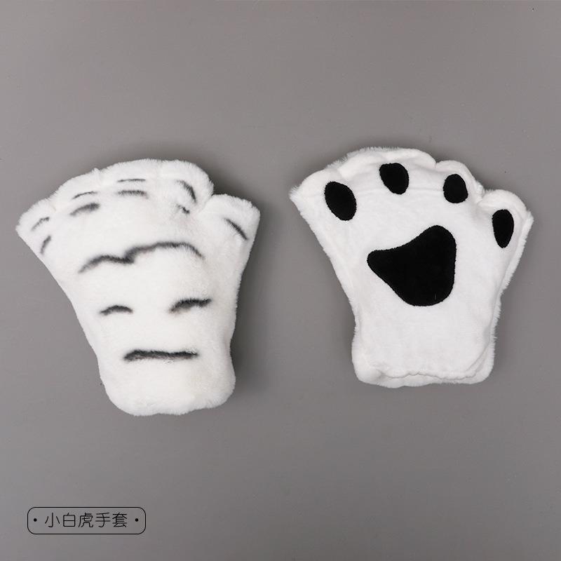 A children s tiger tail prop toy tiger paw finger gloves tiger ear headband set
A children s tiger tail prop toy tiger paw finger gloves tiger ear headband set