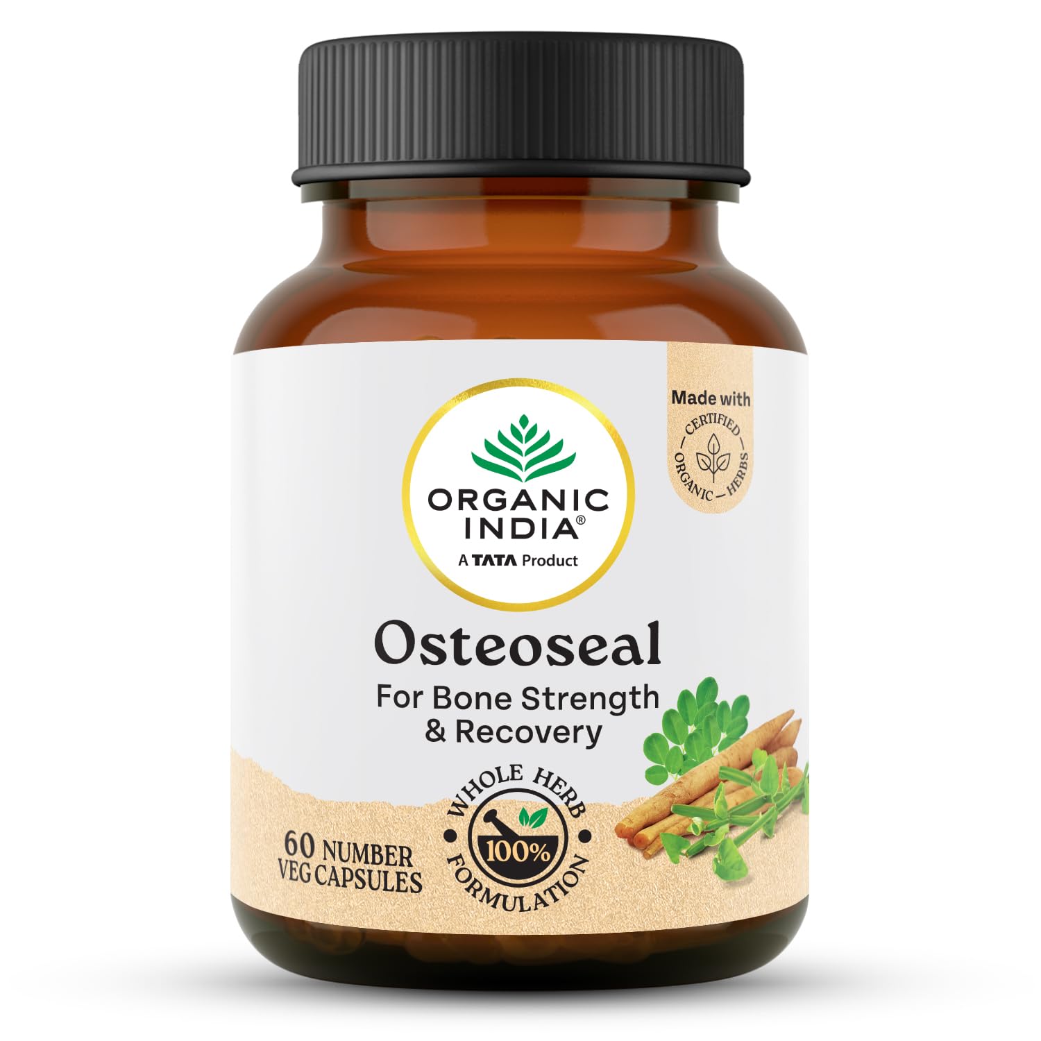 Organic India Osteoseal 60 Capsule Herbal Bone Support Supplement for Strong Bones & Healthy Teeth
Organic India Osteoseal 60 Capsule Herbal Bone Support Supplement for Strong Bones & Healthy Teeth