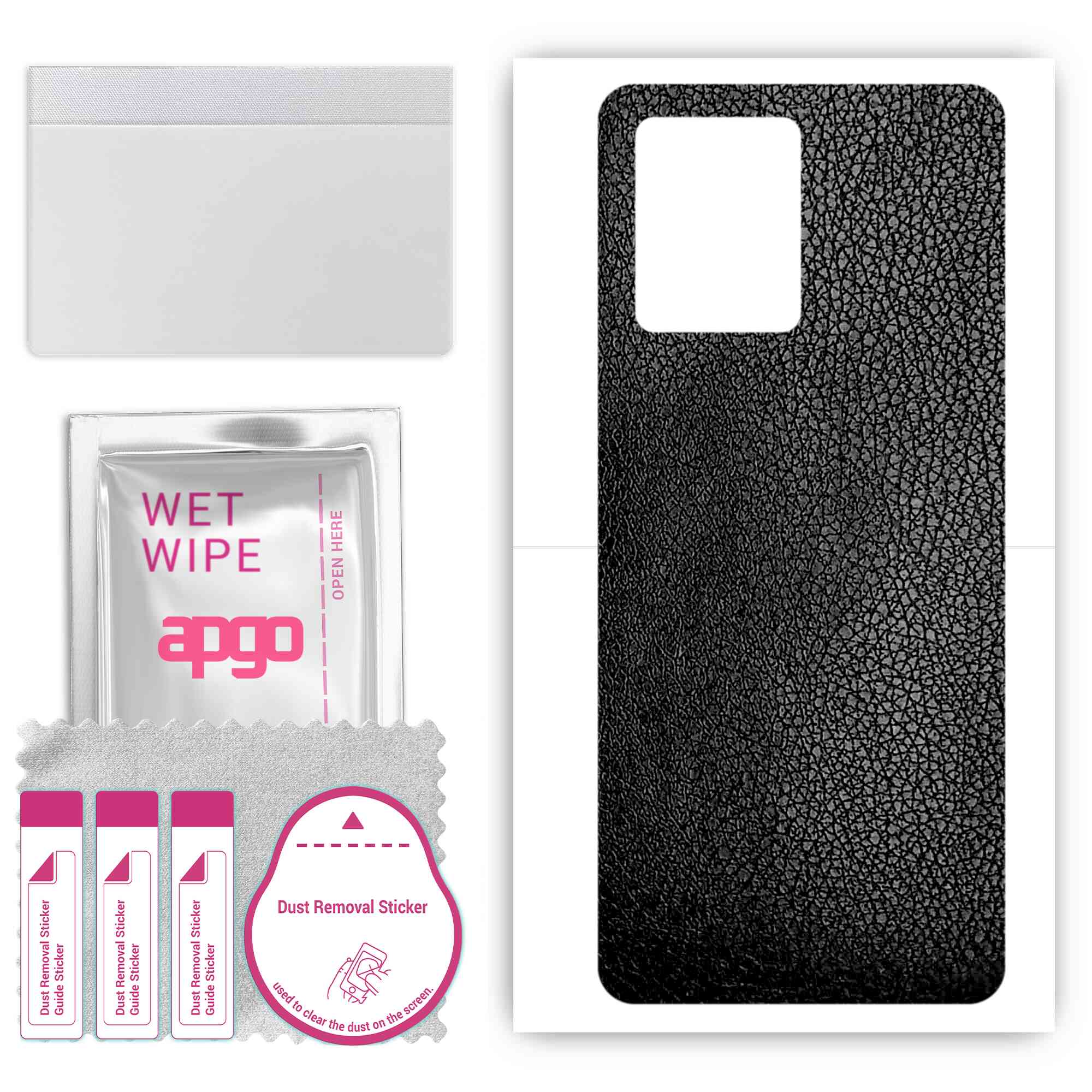Apgo Protective Skin Sticker для задньої панелі, сумісної з Realme 9 Pro+ Free Fire, Wrap Film, Foil, Vinyl - Pattern Black Leather
Apgo Protective Skin Sticker для задньої панелі, сумісної з Realme 9 Pro+ Free Fire, Wrap Film, Foil, Vinyl - Pattern Black Leather