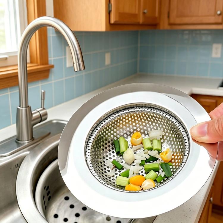 LsCook 11.5 cm Wide-Rim Stainless Steel Sink Strainer Metal Food Residue Filter Tool
LsCook 11.5 cm Wide-Rim Stainless Steel Sink Strainer Metal Food Residue Filter Tool