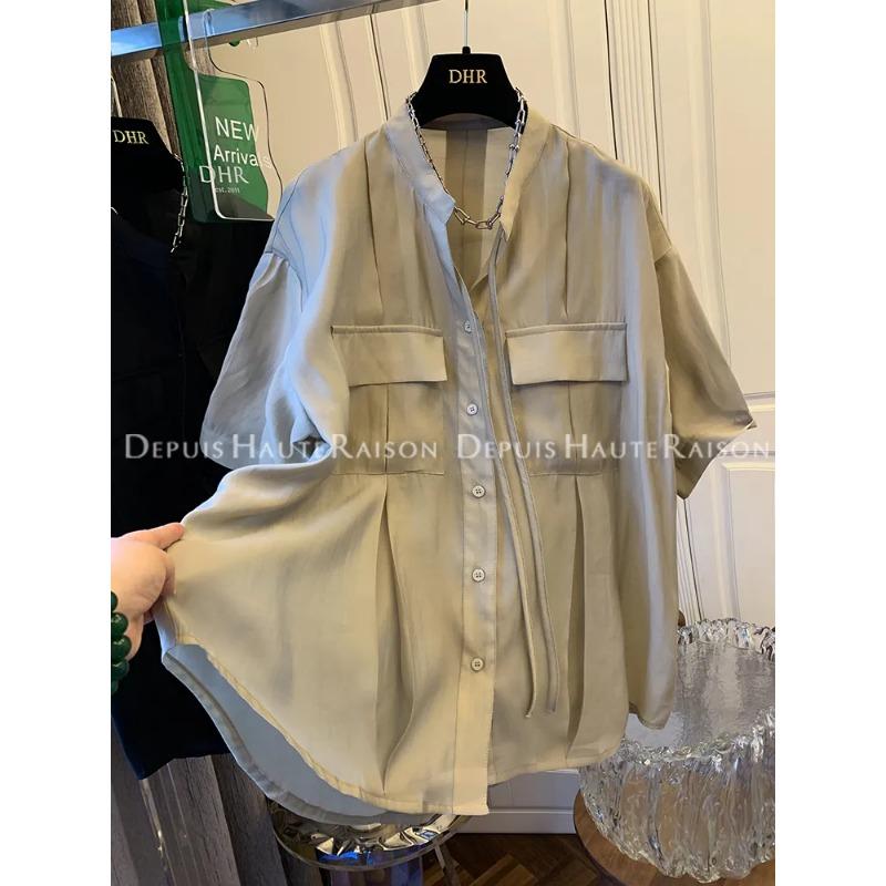 Light Luxury Niche Streamer Pleated Irregular Shirt Women s Loose Sun Protection Top L хакі
Light Luxury Niche Streamer Pleated Irregular Shirt Women s Loose Sun Protection Top L хакі