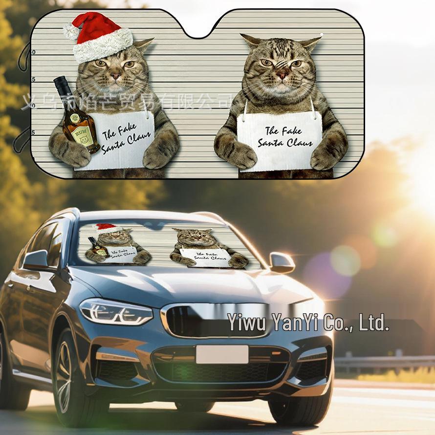 Universal Car Sunshade: Funny Windshield Visor for UV Protection 70x130cm
Universal Car Sunshade: Funny Windshield Visor for UV Protection 70x130cm