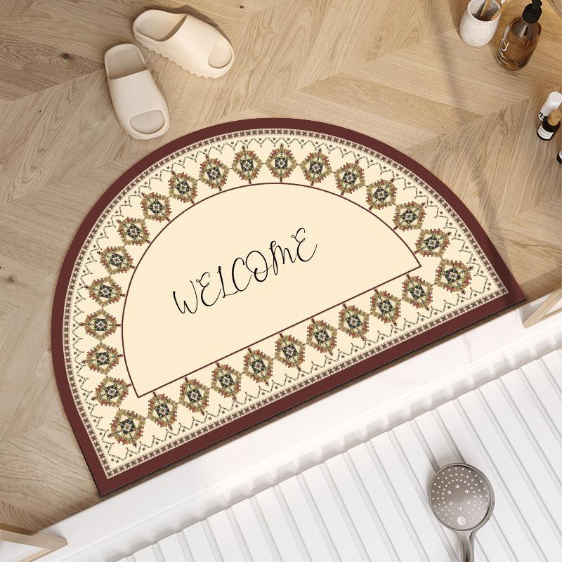 Американский ретро полукруглый коврик из диатомовой земли для ванной, абсорбирующий, быстросохнущий, противоскользящий коврик для ног 40X60cm 15.7X23.6in
Американский ретро полукруглый коврик из диатомовой земли для ванной, абсорбирующий, быстросохнущий, противоскользящий коврик для ног 40X60cm 15.7X23.6in