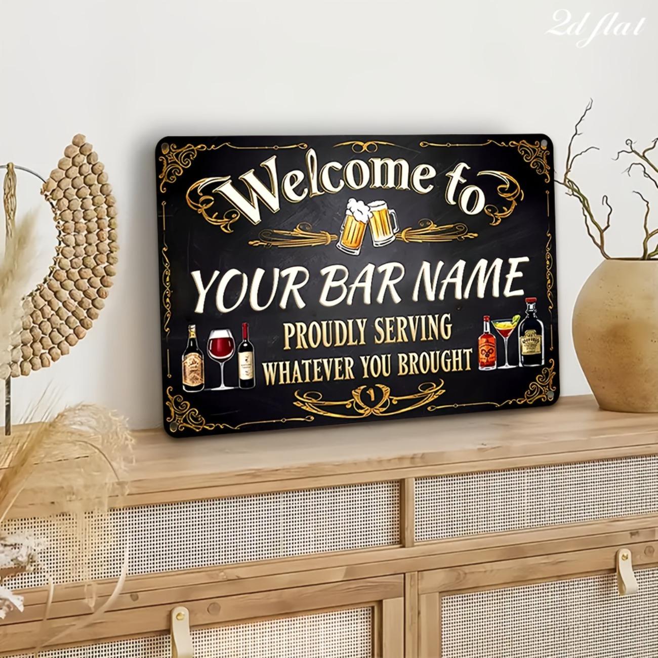 1pc Retro Metal Bar Sign Custom Name Aluminum Plaque Home Cafe Pub Wall Decor білий
1pc Retro Metal Bar Sign Custom Name Aluminum Plaque Home Cafe Pub Wall Decor білий
