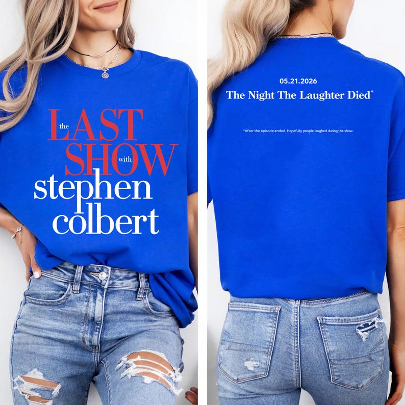 2026 Summer Fashion Trendy Tee Men Women Vintage Top The Last Show With Stephen Colbert 2026 Shirt - TV Show Graphic Tee L
2026 Summer Fashion Trendy Tee Men Women Vintage Top The Last Show With Stephen Colbert 2026 Shirt - TV Show Graphic Tee L