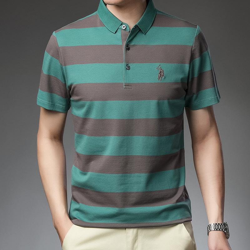 Летняя новая полосатая рубашка поло, мужская модная, для молодежи и среднего возраста, с лацканами, деловая, повседневная, с короткими рукавами, хлопковая футболка XL
Летняя новая полосатая рубашка поло, мужская модная, для молодежи и среднего возраста, с лацканами, деловая, повседневная, с короткими рукавами, хлопковая футболка XL