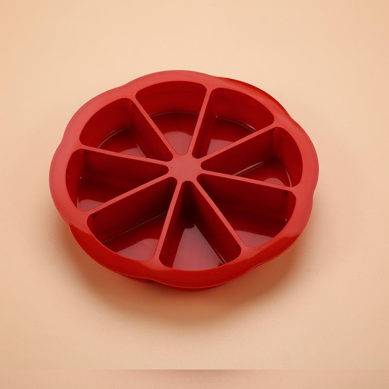 8-секционная силиконовая форма для порционного торта, треугольная форма для торта, формы для пиццы, кухонный инструмент для выпечки на День благодарения
