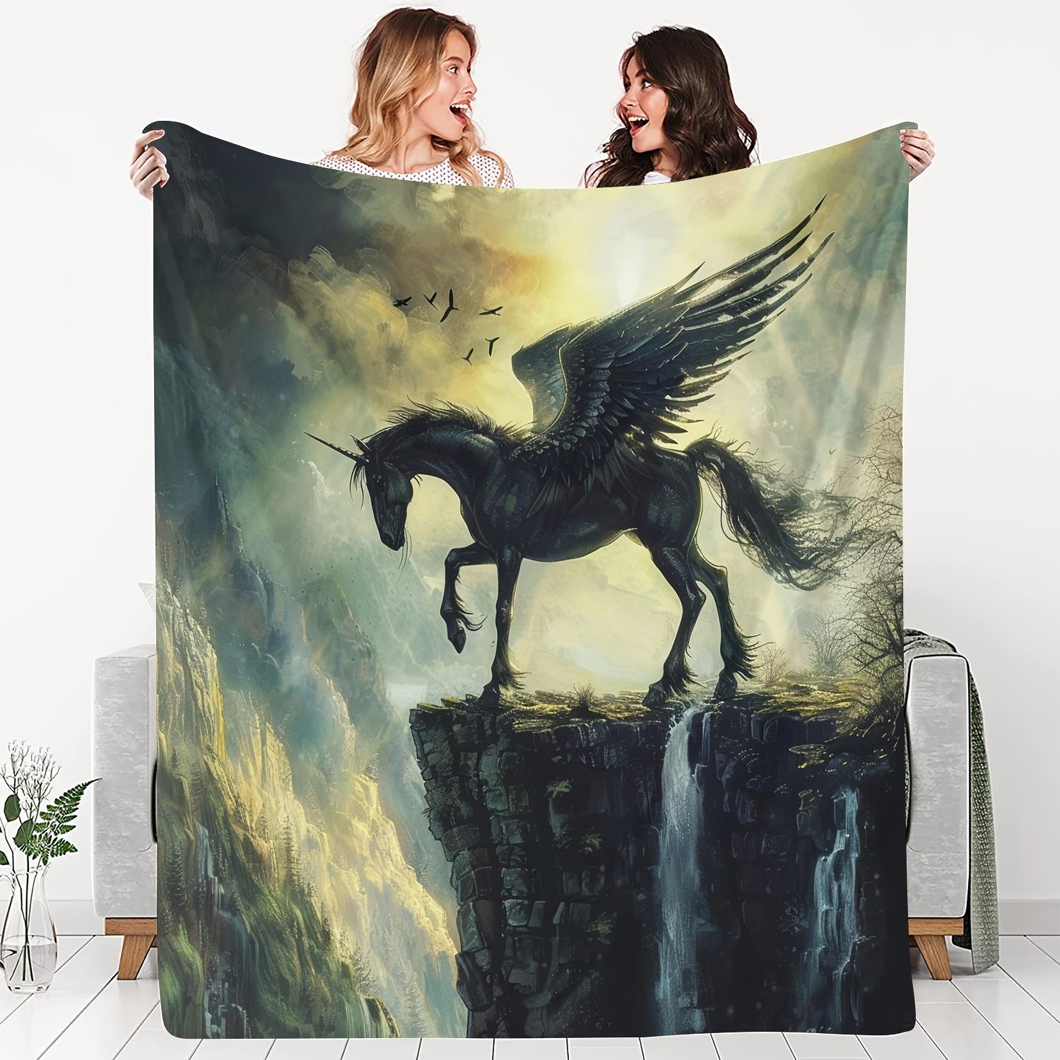 Cozy Black Pegasus Gaze Deep Dive Flannel Throw Blanket - Soft, Warm & Lightweight for Couch, Bed, Sofa, Office, and Travel 75x90cm28x35in
Cozy Black Pegasus Gaze Deep Dive Flannel Throw Blanket - Soft, Warm & Lightweight for Couch, Bed, Sofa, Office, and Travel 75x90cm28x35in