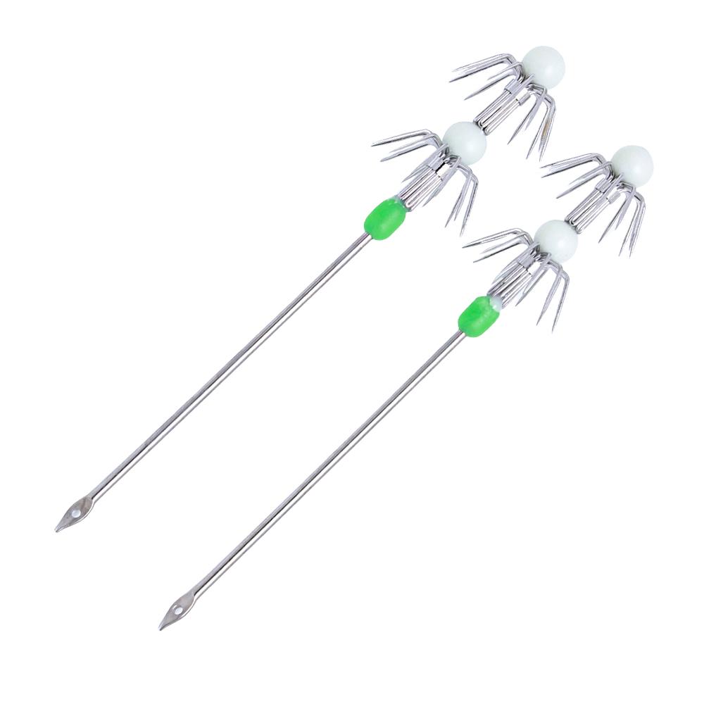 2 шт. светящиеся крючки для ловли кальмаров, двухслойные/однослойные крючки для ловли кальмаров, живые креветки, стержень из нержавеющей стали, рыболовные крючки для ловли осьминогов 3
2 шт. светящиеся крючки для ловли кальмаров, двухслойные/однослойные крючки для ловли кальмаров, живые креветки, стержень из нержавеющей стали, рыболовные крючки для ловли осьминогов 3