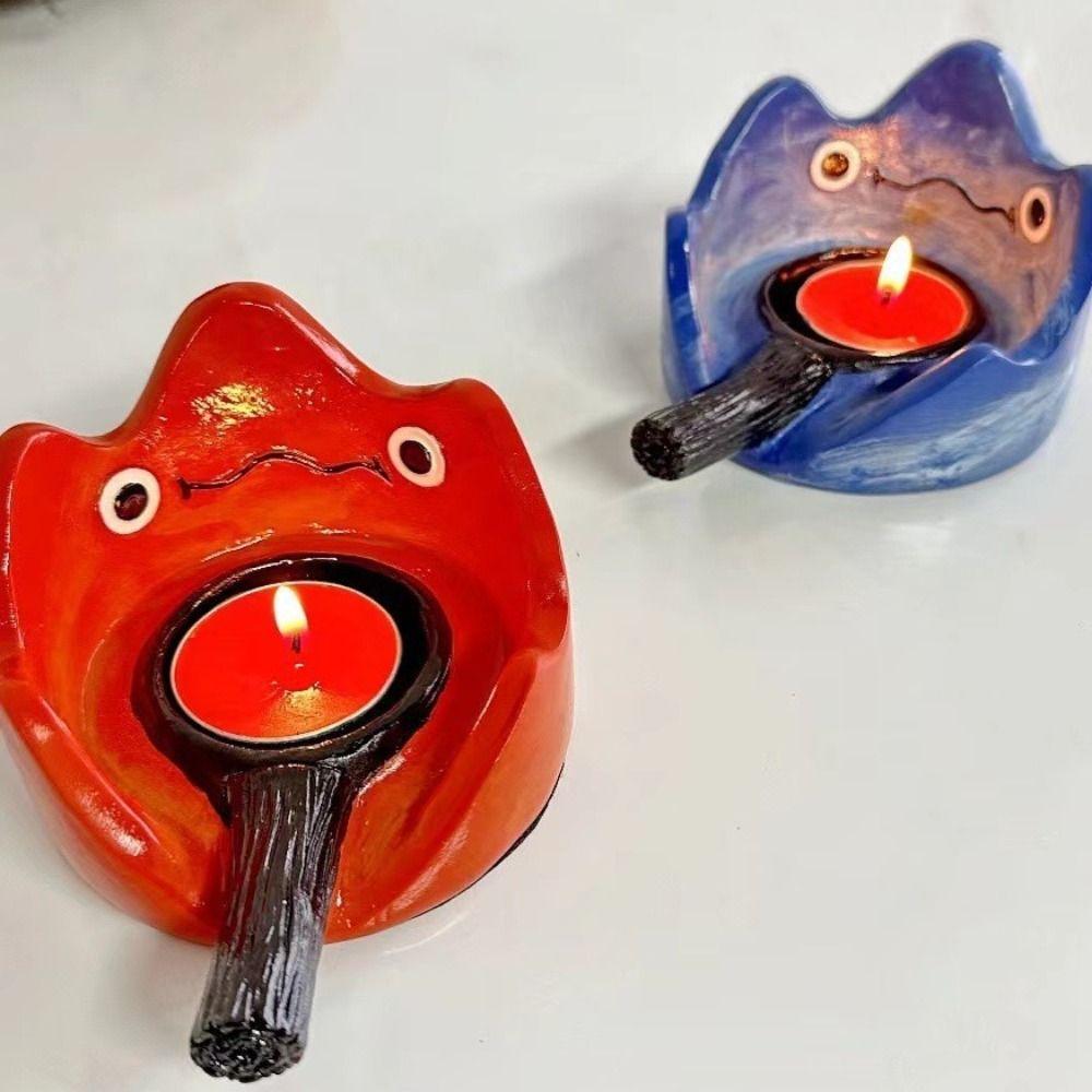 Resin Calcifer Candlestick Scented Light Holder Aromatherapy Candlestick Base for Home Ornament червоний
Resin Calcifer Candlestick Scented Light Holder Aromatherapy Candlestick Base for Home Ornament червоний