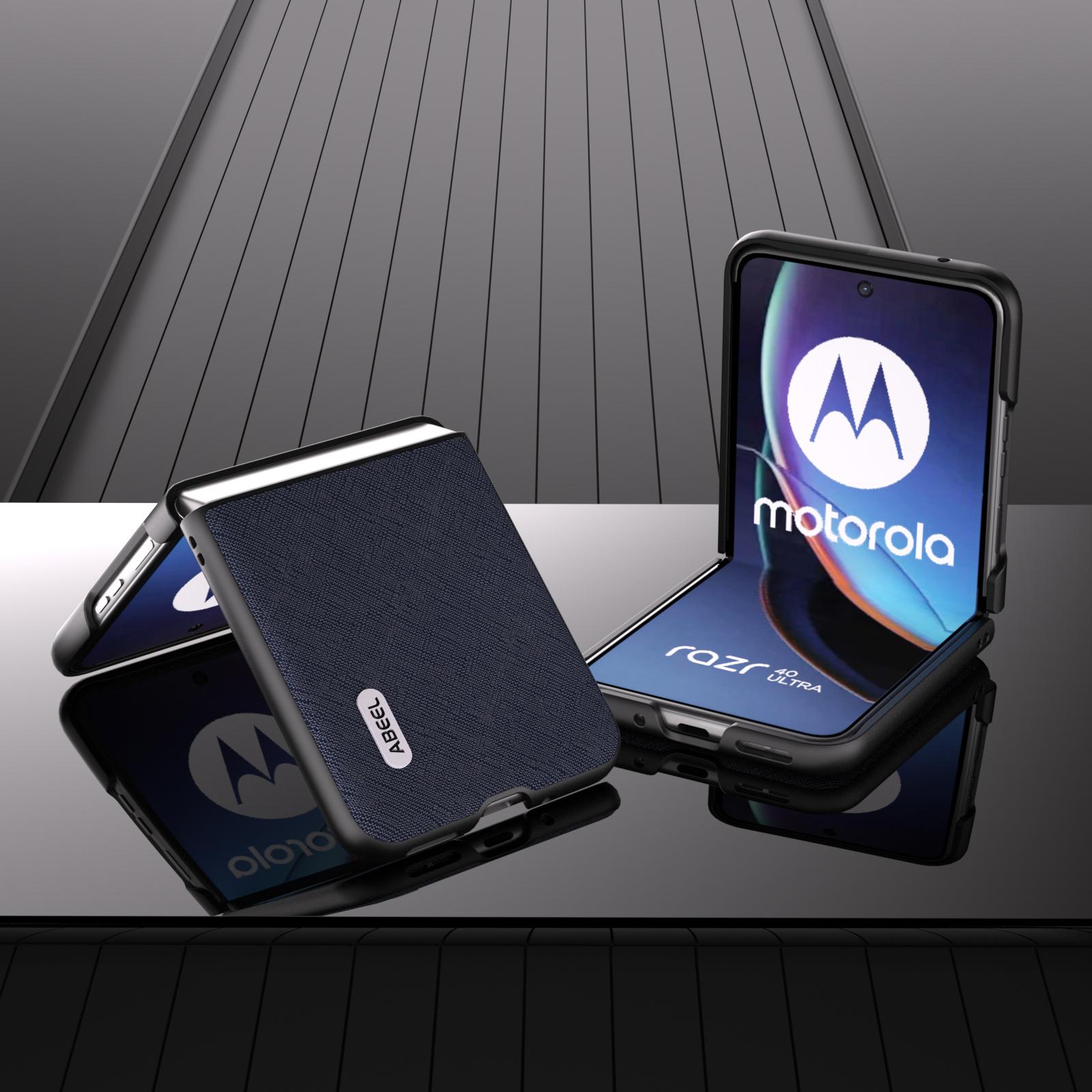 ABEEL For Motorola Razr 40 Ultra 5G Cross Texture Folding Phone Case Cowhide Leather Coated PC Cover Blue
ABEEL For Motorola Razr 40 Ultra 5G Cross Texture Folding Phone Case Cowhide Leather Coated PC Cover Blue